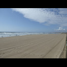 Der breite Sandstrand südlich von Porto
